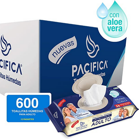 Toallitas Húmedas Caja con 12 Paquetes